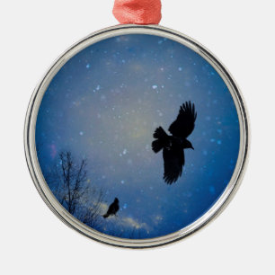 Winter Sky Metal Tree Decoration