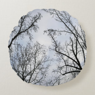 Winter Sky Round Cushion
