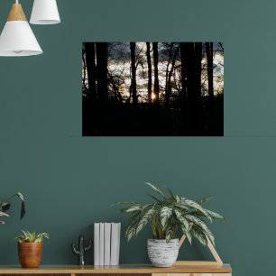 Winter Sky Sundown Poster