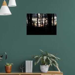 Winter Sky Sundown Poster