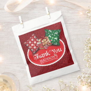Winter Sleepover Birthday Thank you Favour Bags