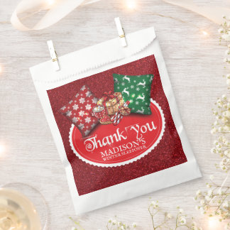 Winter Sleepover Birthday Thank you Favour Bags