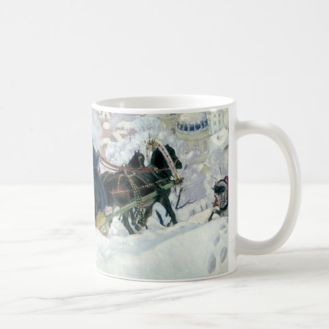Winter Sleigh Ride Christmas Coffee Mug (Right)