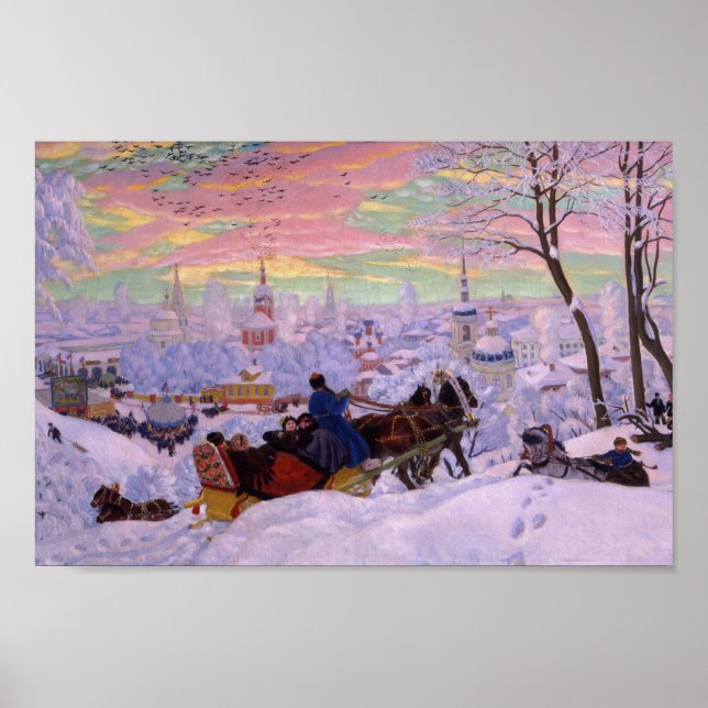 Winter Sleigh - Shrovetide Holiday Poster (Front)