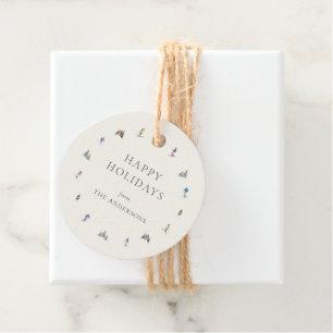 WINTER SLOPES Holiday Favour Tags