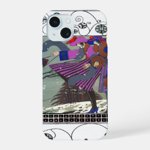 WINTER SNOW AND SWIRLS / FASHION COSTUME DESIGNER iPhone 15 CASE