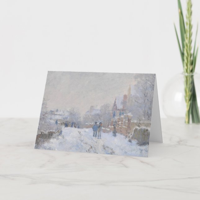 Winter Snow at Argeteuil Holiday Card (Front)