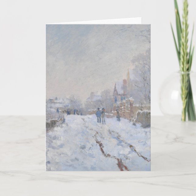 Winter Snow at Argeteuil Holiday Card (Front)