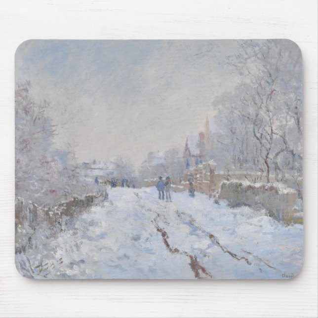 Winter Snow at Argeteuil Mouse Pad (Front)