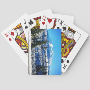 Winter Snow at Mount Shasta, CA Playing Cards