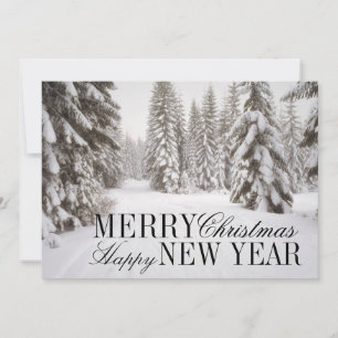 Winter Snow at Washington's Crystal Mountain Area Holiday Card