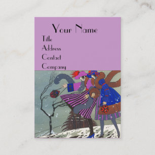 WINTER SNOW / BEAUTY FASHION  COSTUME DESIGNER BUSINESS CARD