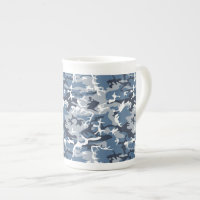 Winter Snow Blue Camouflage, Military, Army