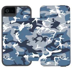 Winter Snow Blue Camouflage, Military, Army Incipio Watson™ iPhone 5 Wallet Case