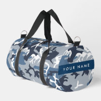 Winter Snow Blue Camouflage Your name Personalise