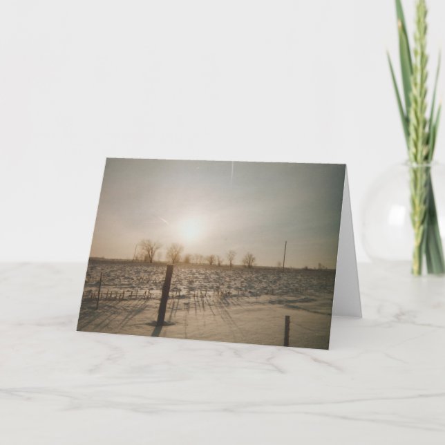 Winter Snow Card (Front)