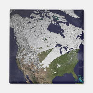 Winter Snow Cover in the Northern Hemisphere Magnet