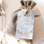 Winter snow dusty blue wreath Thank you Gift Tags<br><div class="desc">Winter snow dusty blue wreath Thank you Gift Tags
Matching items available.</div>
