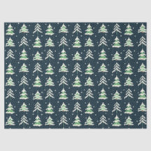 Winter Snow Evergreen Trees