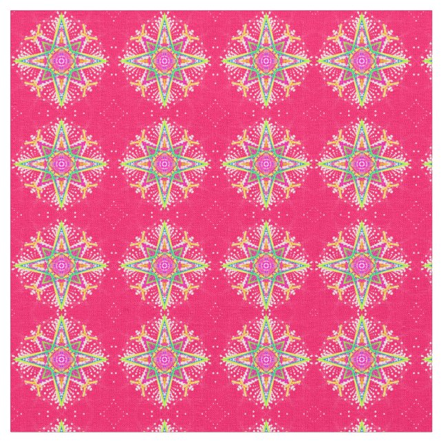 Winter - Snow Fabric, Combed Cotton (56" width) Fabric (Close Up)