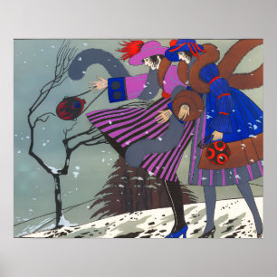 WINTER SNOW / FASHION COSTUME DESIGNER POSTER