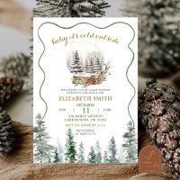 Winter Snow Forest Baby Shower