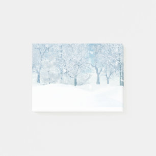 Winter Snow Frost Snowflakes Post-it Notes