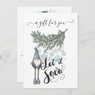 Winter Snow Gift Certificate