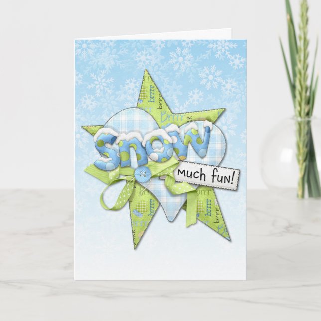 Winter Snow Greeting Cards (Front)