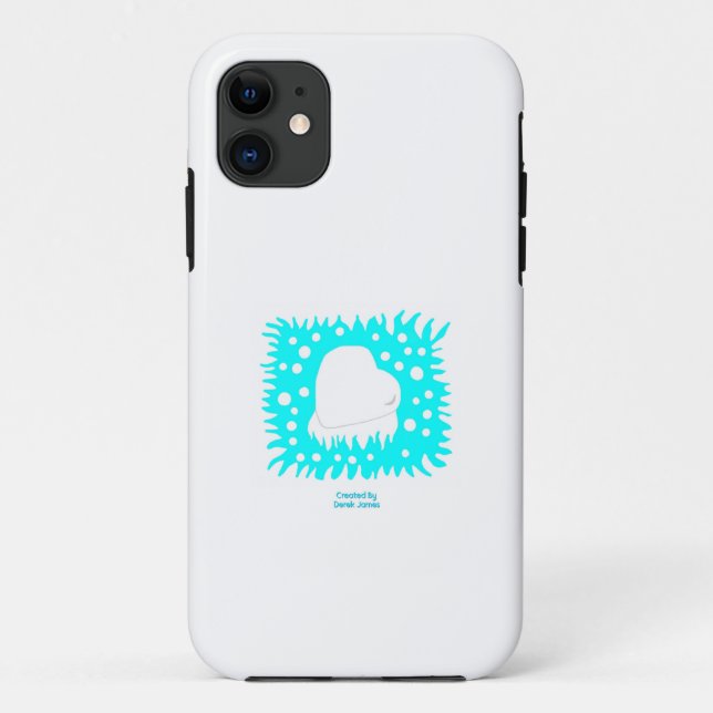 Winter Snow Heart Apple iPhone 11 Case (Back)