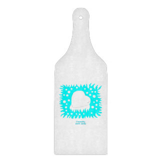Winter Snow Heart Cutting Board Paddle