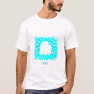 Winter Snow Heart Men's White Basic T Shirt