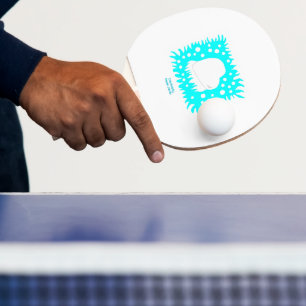 Winter Snow Heart Ping Pong Paddle