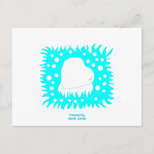 Winter Snow Heart Postcard