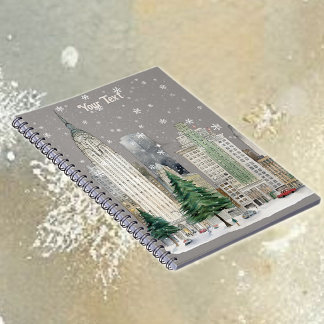 Winter Snow in the City Notebook