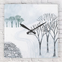 Winter Snow Landscape Painting