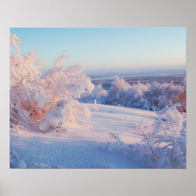 Winter Snow Landscape Photo Nature Wall Poster (Front)