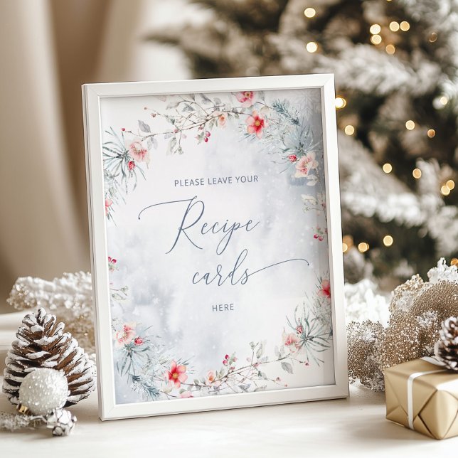 Winter Snow leave your recipe card here Poster (Creator Uploaded)