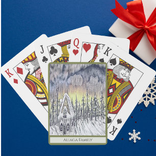 Winter Snow Magical Custom Classic Playing Cards. Playing Cards