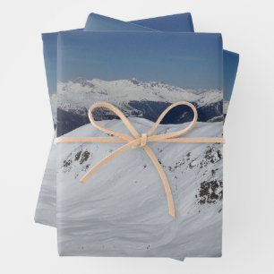 Winter Snow Mountains Photograph  Wrapping Paper S