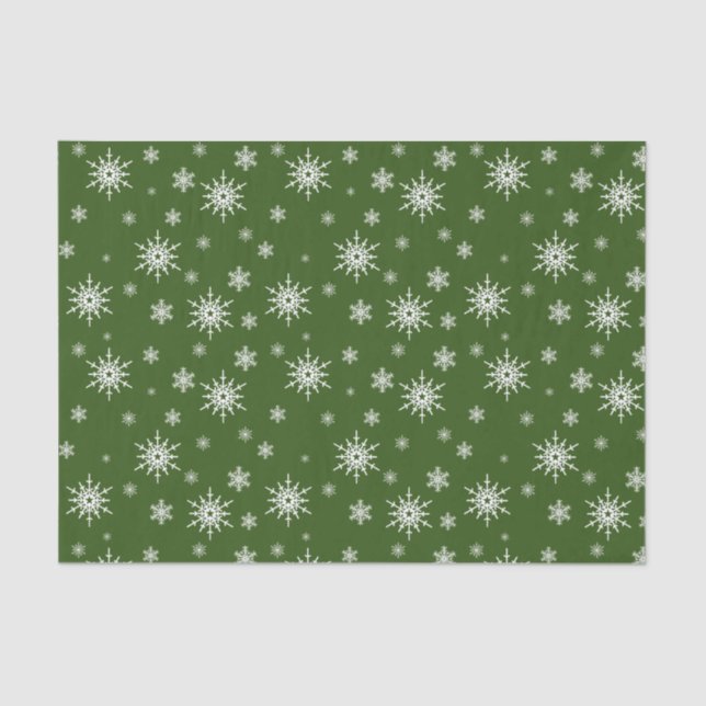 Winter snow pattern tissue paper (Front)