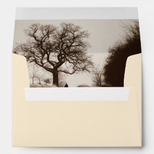 winter snow scene original photographic envelope