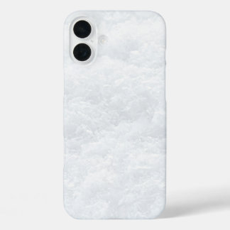Winter Snow sparkly black and White iPhone 16 Plus Case