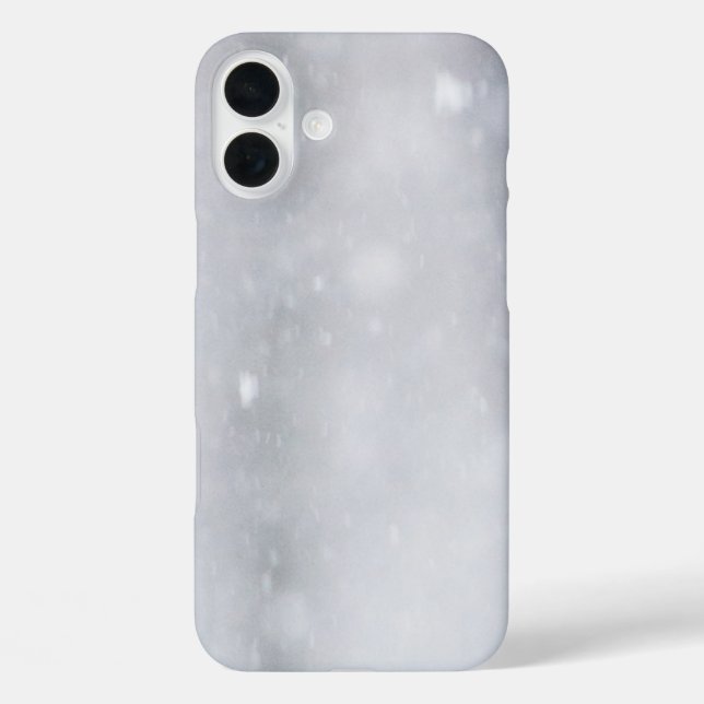 Winter Snow sparkly black and White Case-Mate iPhone Case (Back)