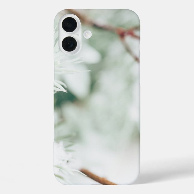 Winter Snow sparkly black and White Case-Mate iPhone Case (Back)