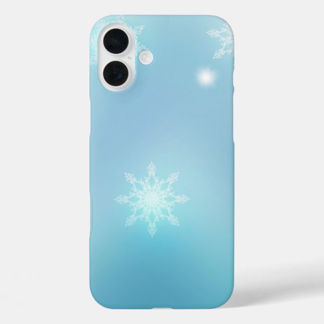 Winter Snow sparkly black and White Case-Mate iPhone Case (Back)