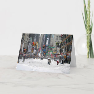 Winter Snow Storm New York City 12/26/10 Card