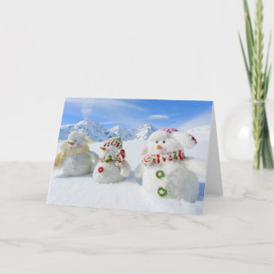 Winter, Snow, Sun And Fun, Christmas Holiday Card
