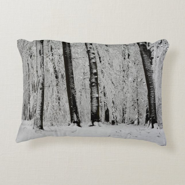 Winter Snow Trees   -     - Decorative Cushion (Back)