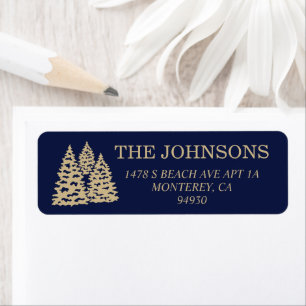 Winter Snow Trees Return Address